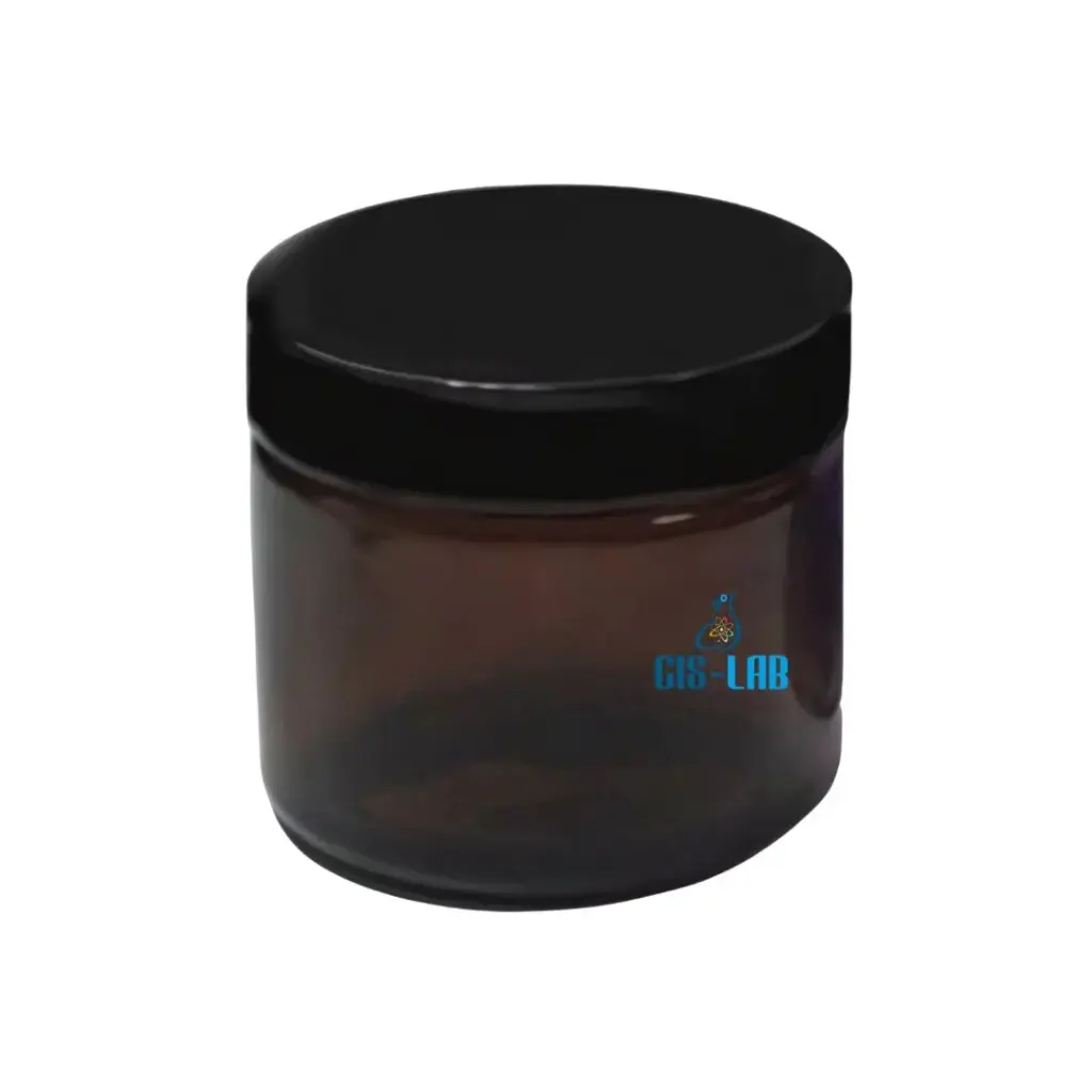 [LUZ-5017] Tarro vidrio ámbar 125 ml con tapa negra