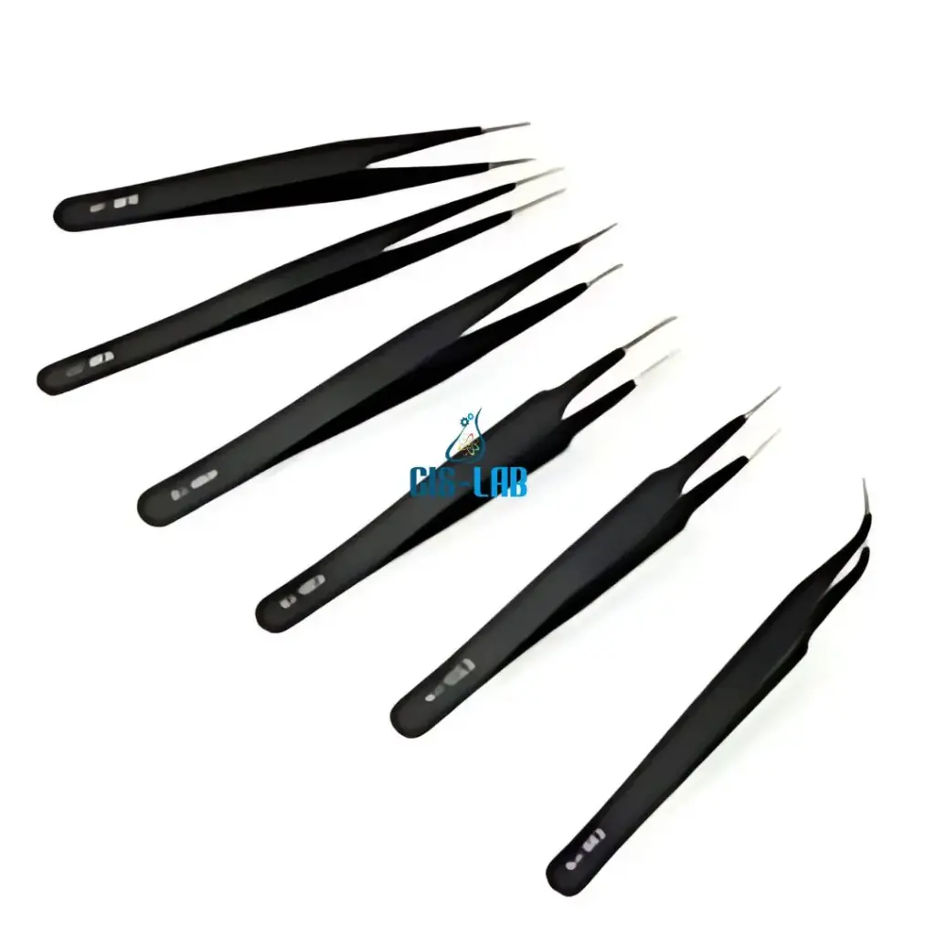 Set 6 pinzas precisión ESD anti-magnéticas – Negro (Luzeren)