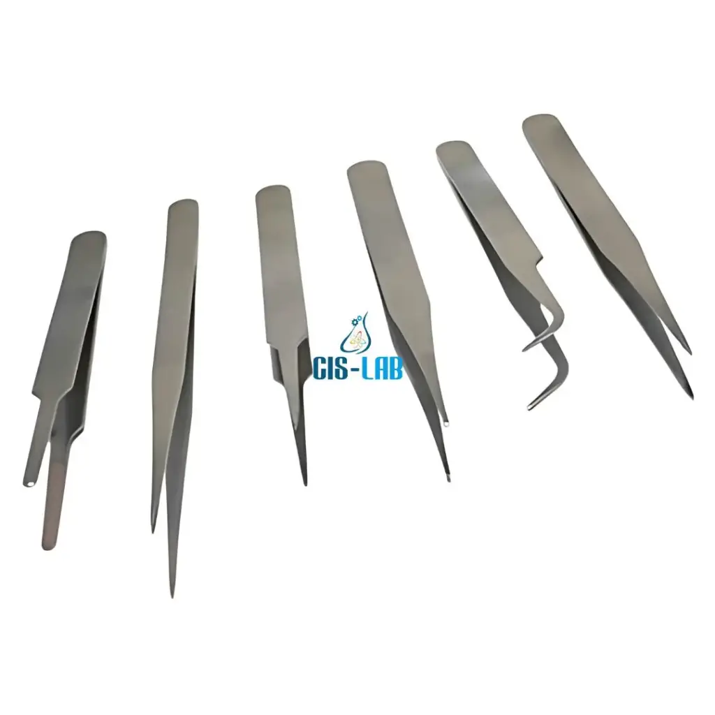 Set 6 pinzas de disección inox – Modelos TS10–TS15 (Luzeren)