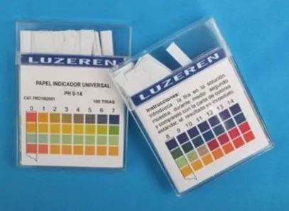 [LUZ-2809] Papel indicador pH 3.8–5.4 (ácido) 100 tiras – Luzeren