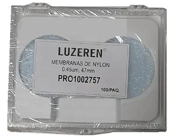 [LUZ-2757] Membrana nylon hidrofílica 0.45 um Ø47 mm (100 pzas) – Luzeren