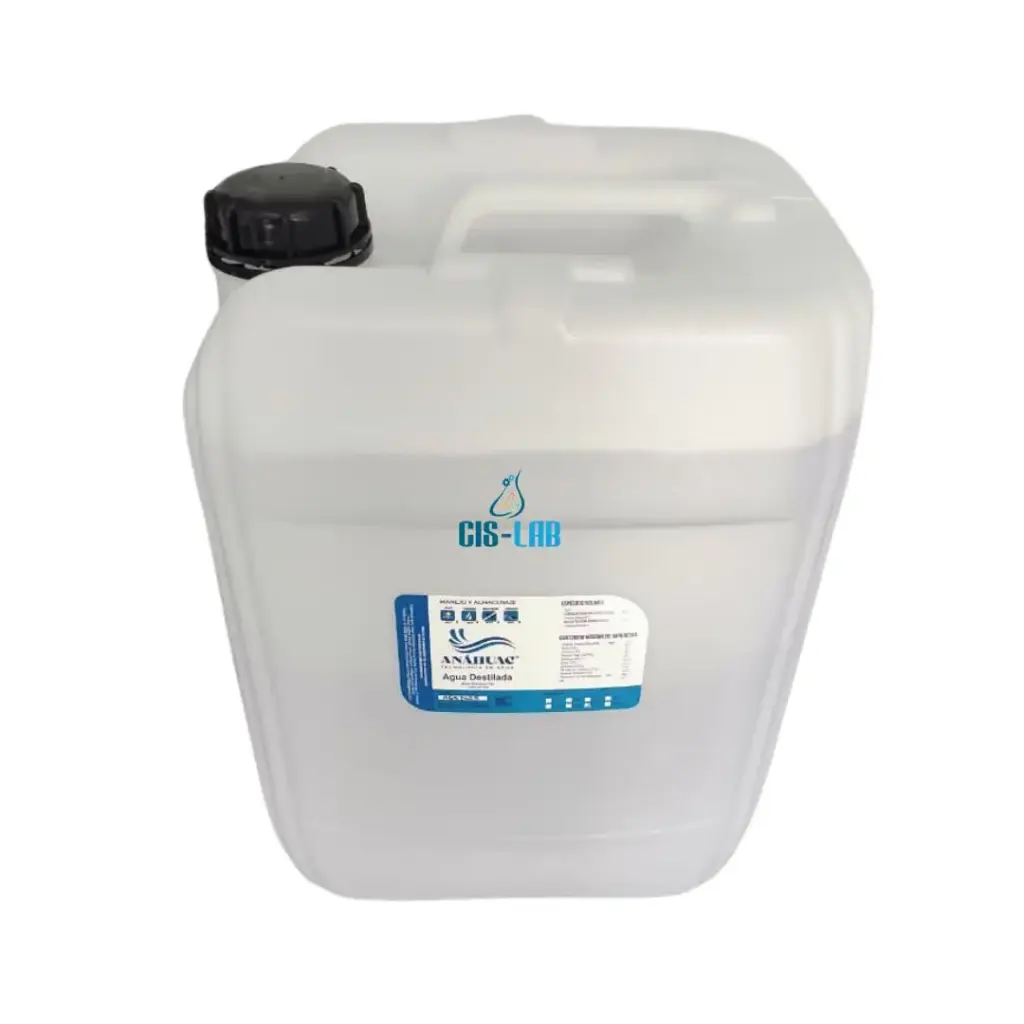 Agua Bidestilada Garrafa 20 Lts - Anahuac Tech