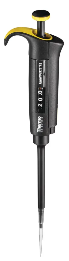 micropipeta finnpipette f2, volumen variable de 20 a 200µl - thermo scientific