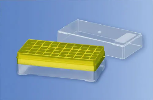 Rack para 50 microtubos amarillo