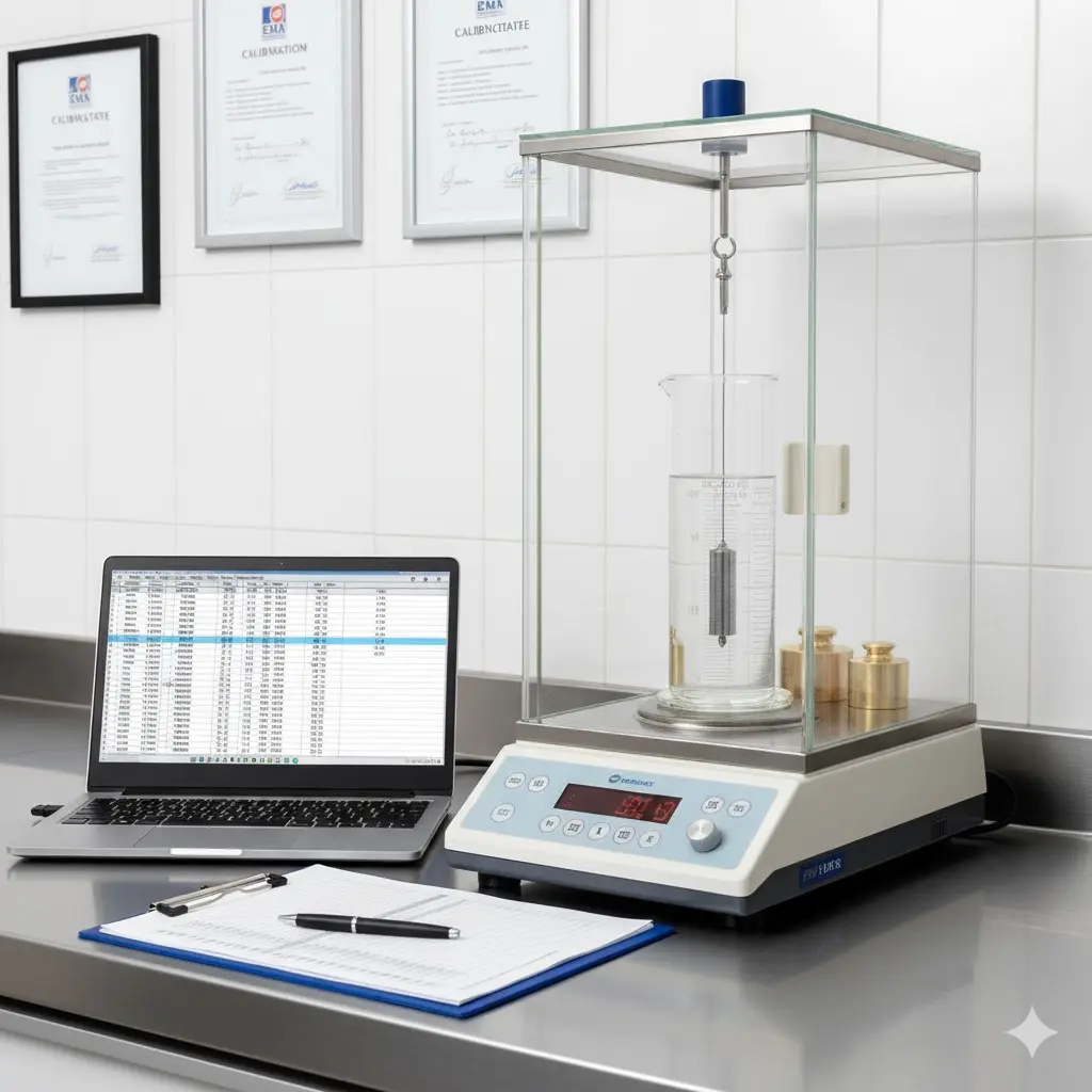 Calibración de Densímetro de Inmersión por Método Cuckow