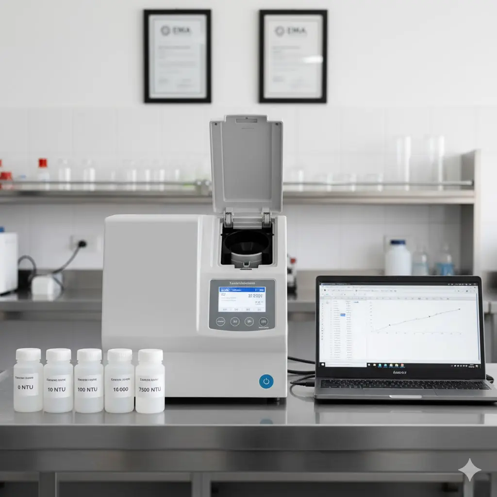 Calibración de Turbidímetro en Rango de 0–7500 NTU