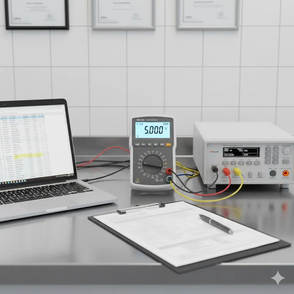 Calibración de Multímetro Digital por Comparación Directa y Simulación