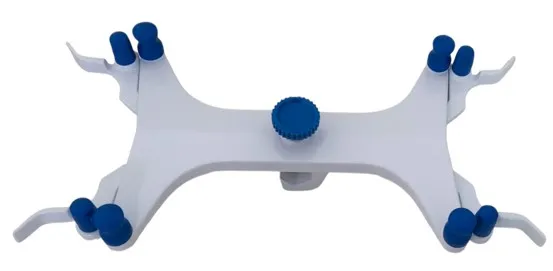 [LUZ-2148] Pinza Doble para Bureta Tipo Fisher de Aluminio Luzeren