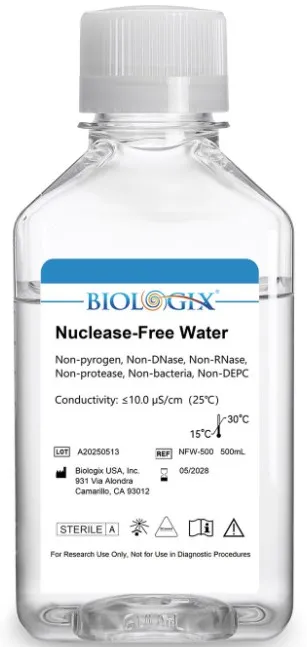 Agua libre de pirogenos, nucleasas - Biologix