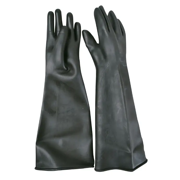 guantes de látex natural largos (uso industrial)