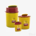 Bote de PP de 1.3L , para desechos punzo cortantes. Isolab