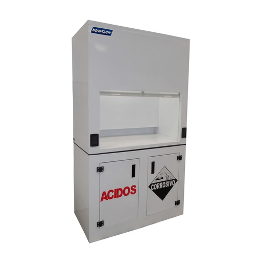 [NOVA-CE-120PB-AI] campana de extraccion inoxidable con interior de polietileno con base - novatech