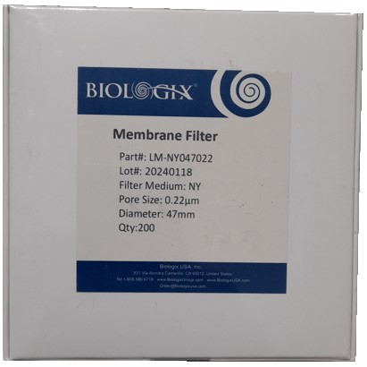 [BG-LM-NY047022] Membrana Nylon (Hidrofilica) 0.22Um, 47Mm, 200/Paq. - Biologix