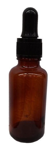 [LUZ-FG-30] Frasco con gotero ámbar 30ml 