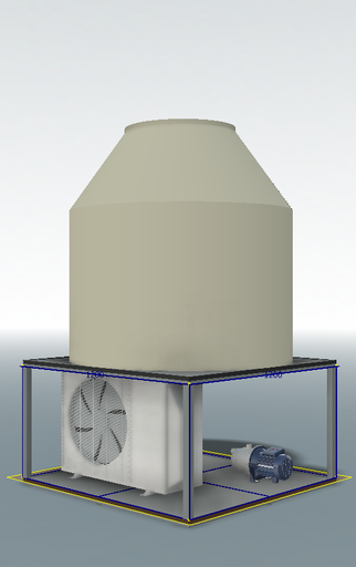 [CS-Chiller2000lts] Chiller 1.5 HP para destilador Felisa 2000 L, con bomba magnética y tanque de 800 L