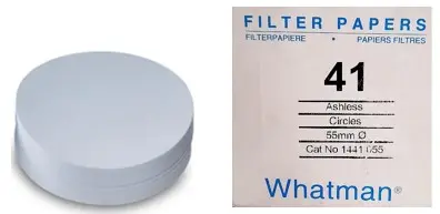 [WT-1441-055] papel filtro # 41 de 5.5cm, 100/paq.  whatman