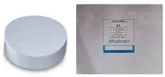 [WT-1441-320] papel filtro # 41 de 32cm, 100/paq. whatman