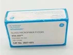 [WT-1827-021] microfibra de vidrio 934/ah de 2.1cm, 100/paq. whatman