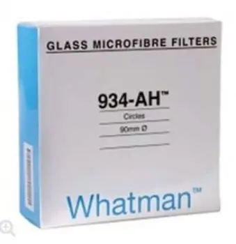 [WT-1827-042] microfibra de vidrio 934/ah de 4.2cm, 100/paq. whatman