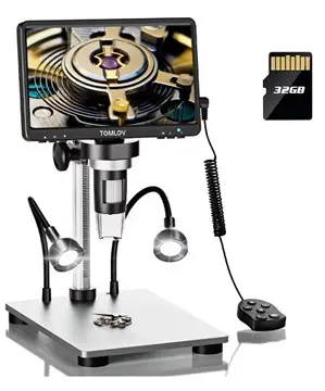 [LUZ-8210] Microscopio digital portátil 1200X pantalla 7" – Luzeren