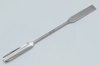 [LUZ-1632] Espátula doble 150 mm recta y acodada – Luzeren