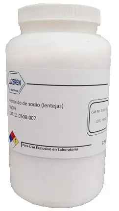 [11.0508.007] Hidroxido De Sodio Lentejas 2.5Kg.  Luzeren