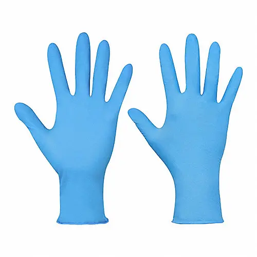 [LUZ-8203] Guantes De Nitrilo Azul Mediano.  Luzeren