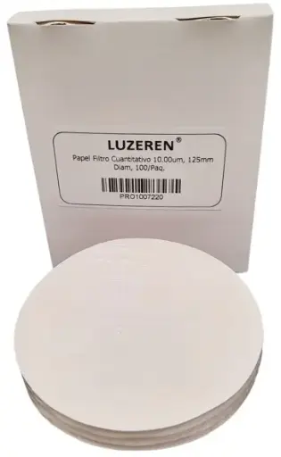[LUZ-7220] Papel filtro cuantitativo 10 µm Ø125 mm – Luzeren