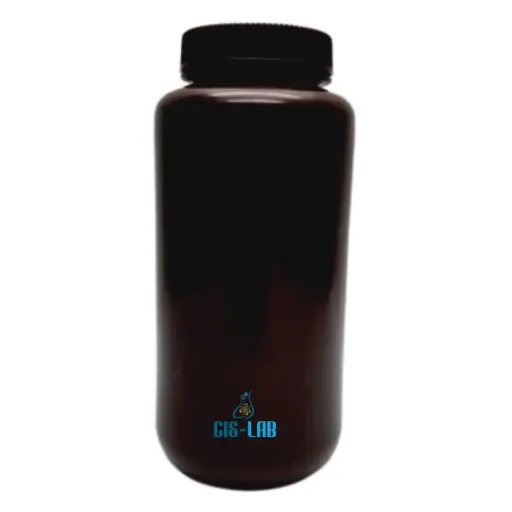 [PKS-1131000] Frasco Cilindrico De Hdpe Ambar 1000Ml Luzeren