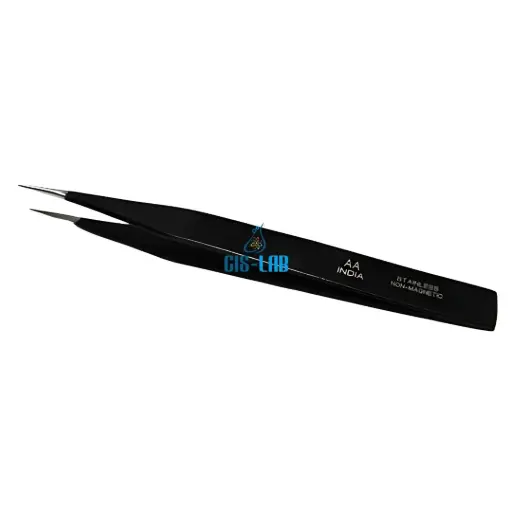 [LUZ-5443] Pinza Punta Recta Color Negro 12.5Cm Luzeren