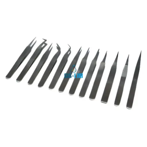 [LUZ-5441] Set 12 pinzas de disección inox – Alta precisión (Luzeren)
