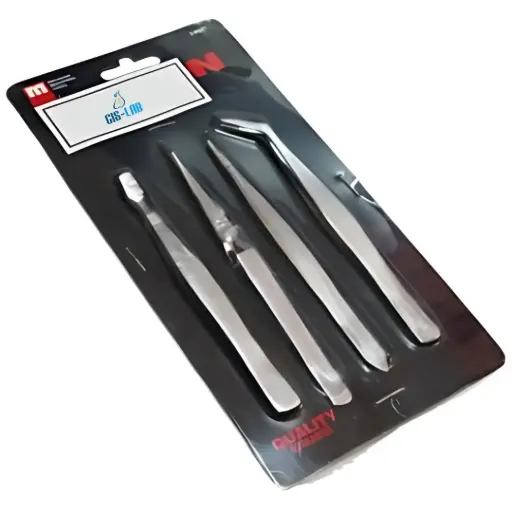 [LUZ-1464] Juego de 4 pinzas de disección 10 cm – Luzeren