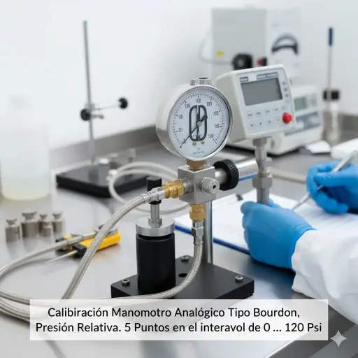 [MA-SCP05] Calibración de Manómetro Analógico por Comparación Directa