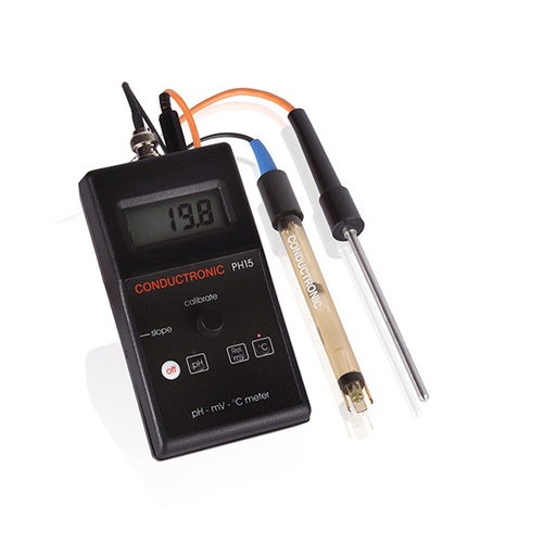 [CONDUC-PH15] medidor portátil de ph, mv relativos y temperatura