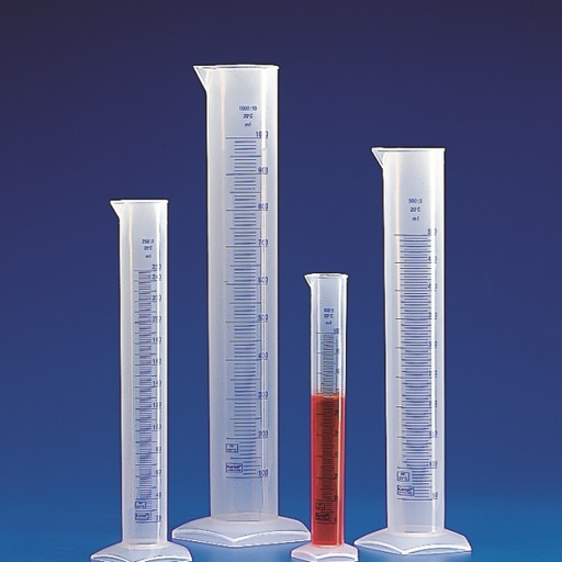 [KARTELL-2566] probeta polipropileno 1 lt graduación en azul - clase b Kartell