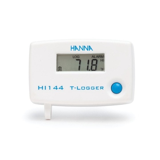 [HI144] registrador de temperatura tipo t con candado y base de montaje en pared sin comunicación usb