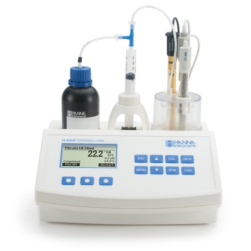 [HI84529-01] minititulador para la medición de acidez titulable en productos lácteos