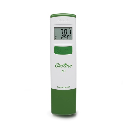 [HI98118] medidor de bolsillo impermeable de ph groline para hidroponía