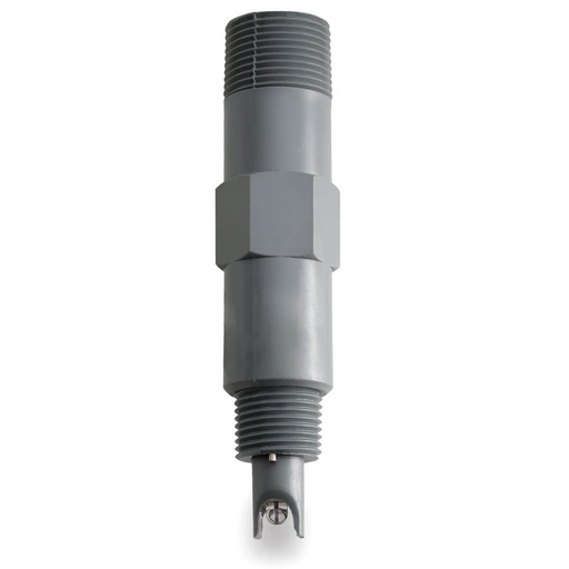 [EQ-HI1003/3] Electrodo de pH con matching pin para instalación en tubería o en línea con cable de 3m