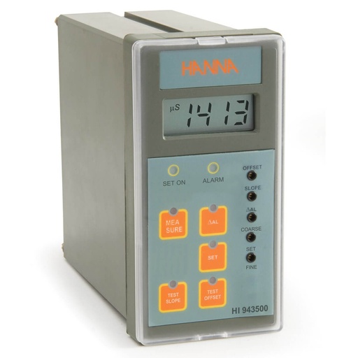 [HI943500A] controlador analógico de ce, c/entrada directa p/sonda potenciométrica, intervalo 0.0-199.9 ms/cm