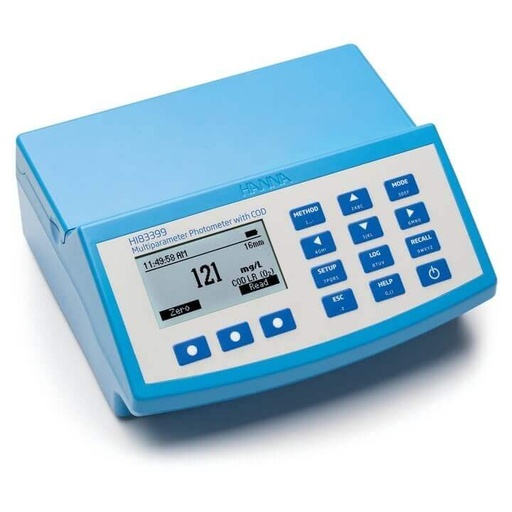 [EQ-HI83399-01] Fotómetro multiparamétrico y medidor de pH para agua y aguas residuales (con DQO)