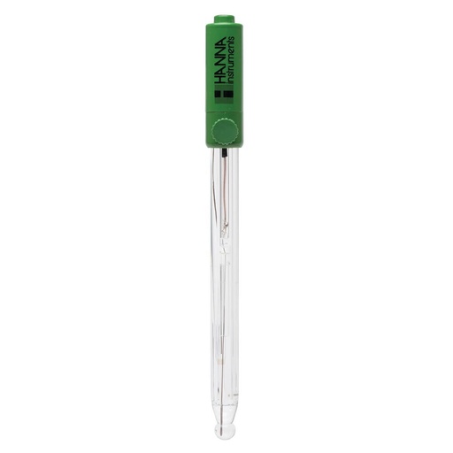 [EQ-HI1131P] Electrodo de pH combinado, con cuerpo de vidrio, conector BNC + PIN