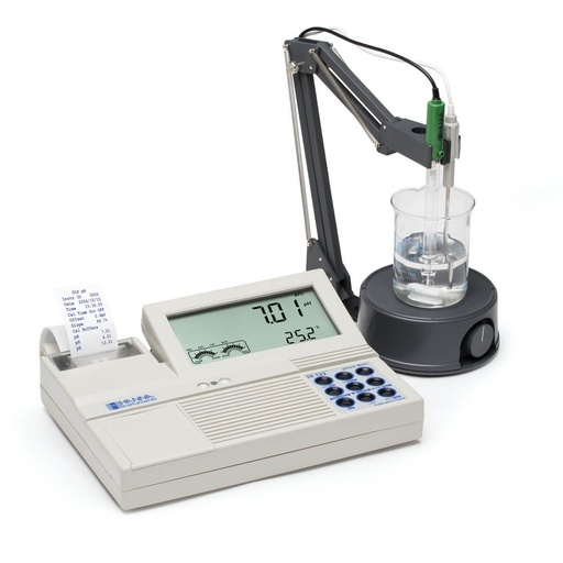 [EQ-HI122-01] Medidor profesional de pH/mV de mesa con impresora integrada