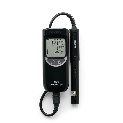 [HI991300] medidor portátil de ph/ce/tds impermeable (intervalo bajo) hi991300