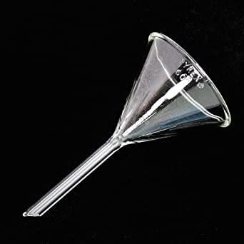 [LUZ-1068] embudo de vidrio tallo corto 100mm Luzeren