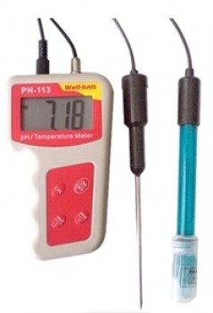 [LUZ-PH-113] phmetro portátil con electrodo epóxico y atc, Luzeren
