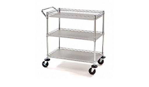 [LUZ-2671] carro para laboratorio uso rudo 3 entrepaños, Luzeren