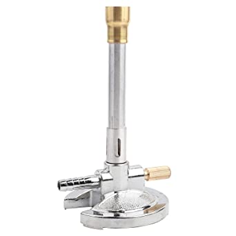 [LUZ-2697] mechero bunsen niquelado, con control de flama, Luzeren