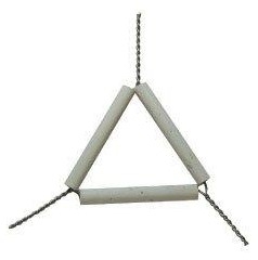 [LUZ-1151] triangulo de porcelana 55mm luzeren