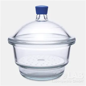 [039.01.200] desecador de vidrio de borosilicato 200 mm, Isolab
